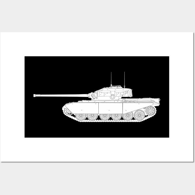 Centurion Mk. 3 and nothing else Wall Art by FAawRay